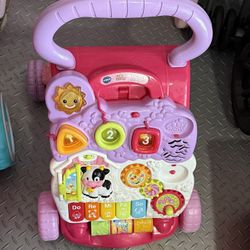 VTech Sit-to-Stand Learning Walker – Pink/Purple