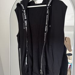 Balmain  Zip-Front Hoodie Vest