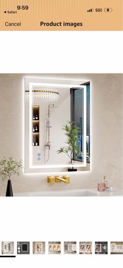 LED Backlit Bathroom Vanity Mirror 24 x 32