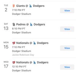 Dodgers Baseball
