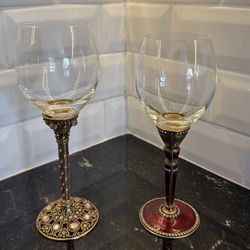 Edgar Berebi Jeweled Stemware Wine Glasses (sold individually, priced per wine glass)