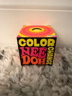 Schylling Nee Doh Yellow Color Change Stress Squeeze Ball