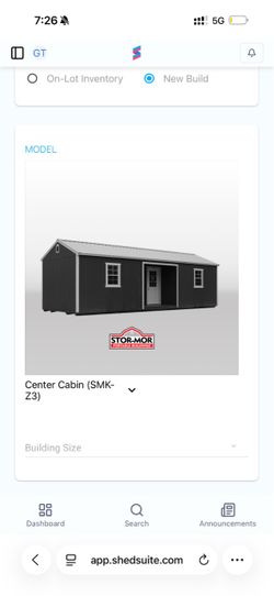 12’x24’ Center Cabin | Rent to Own |