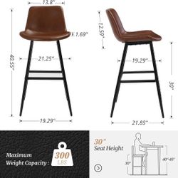 Yb-006-02  30" Counter Height Bar Stools  Set Of 4