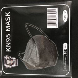 KN 95 10pk Black Face Mask