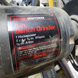 Bench Grinder and Buffer.