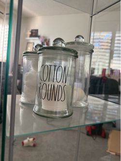 Glass containers vanity