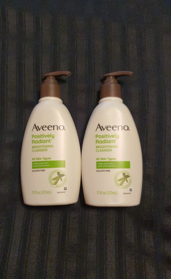 $6 EACH - (2 Available) Aveeno Positively Radiant Brightening Cleanser 11oz