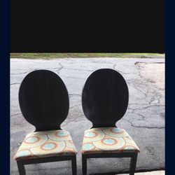 2 Wooden Chairs 