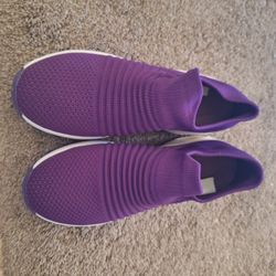New purple STQ slip on shoes