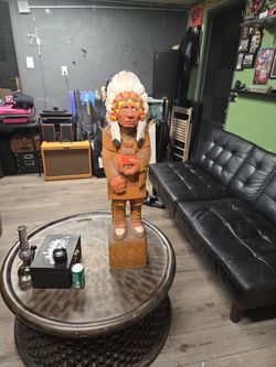 Thompson Wooden Native American Indian Chief