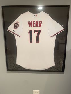 Brandon Webb signed baseball jersey #17 Diamond Backs