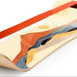 New slack line balance board for strength, coordination, and balance.