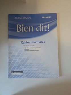 Bien dit!! French 2 Holt Mc Dougal