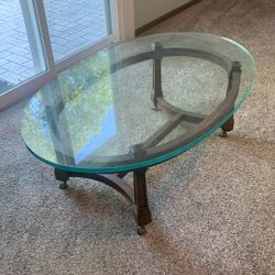 Ornate Glass Coffee Table