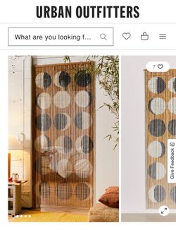 Urban outfitters Beaded door drapes