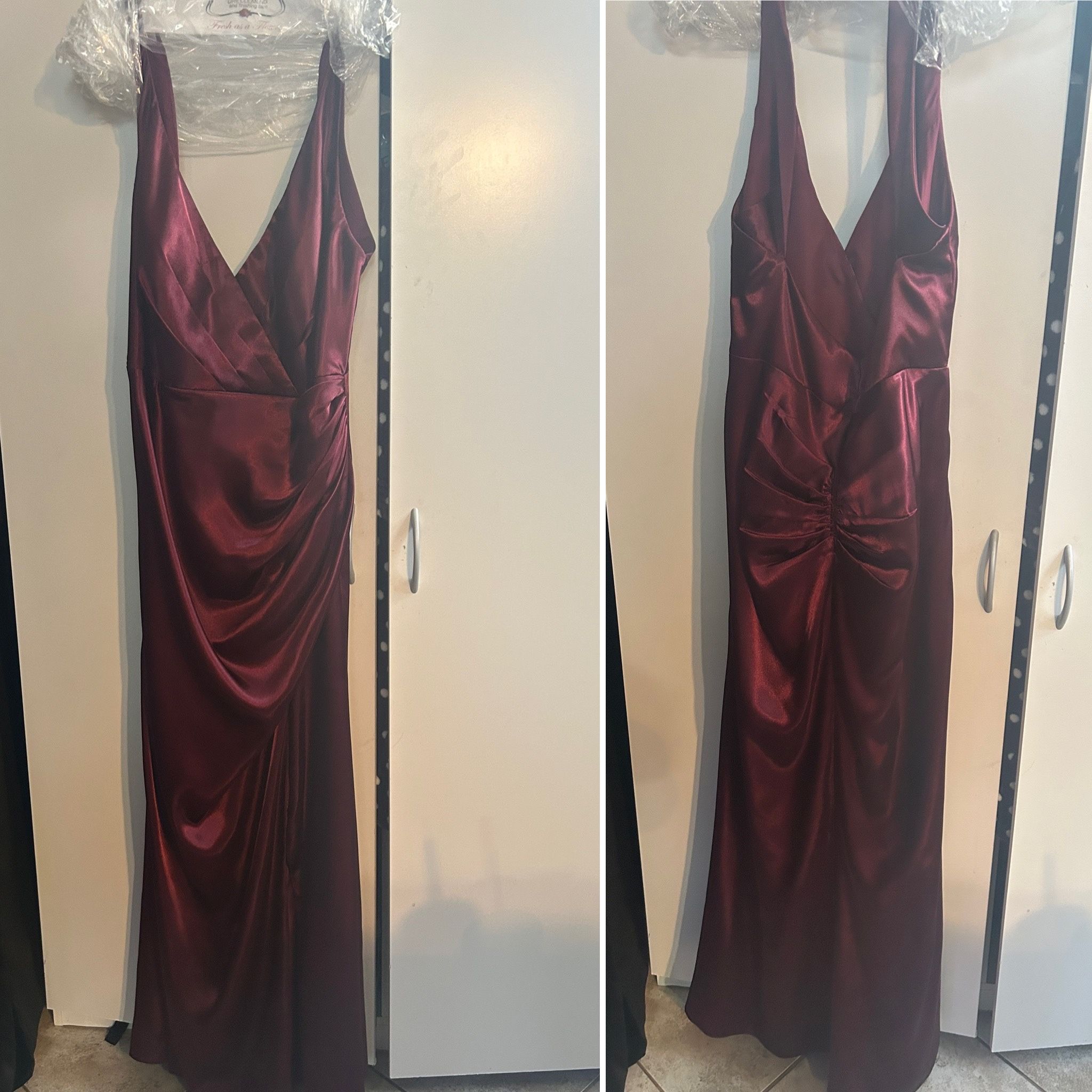 Formal Dress: Wine Colored size 16