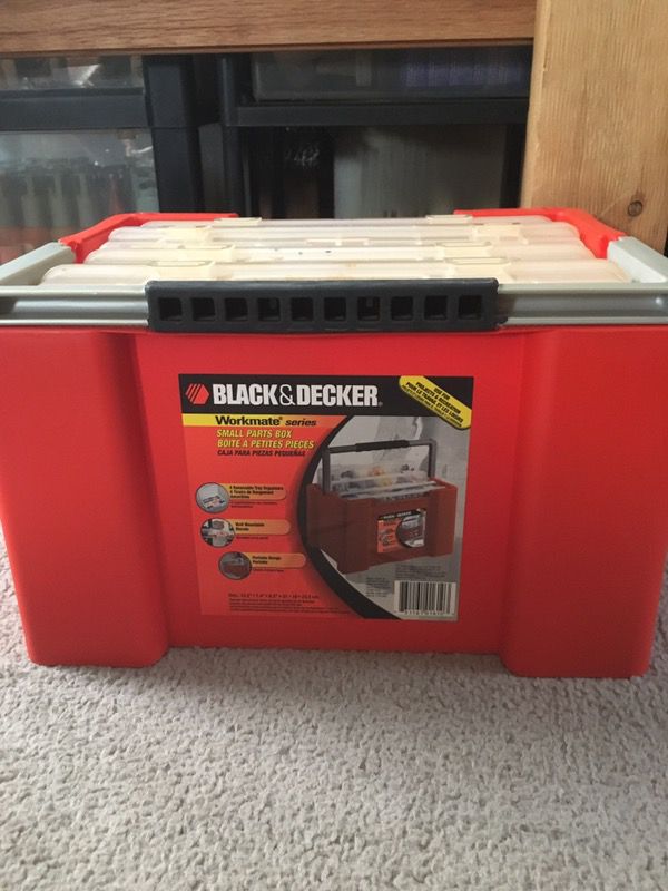Black and Decker Small Parts Box Organizer with Everything for Sale in  Federal Way, WA - OfferUp