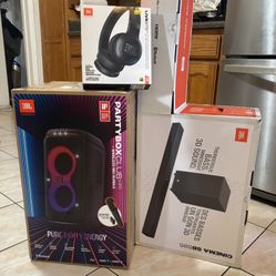 JBL SUPER BUNDLE for SUPERBOWL - JBL Partybox Live 120 - JBL Live 675NC - JBL Cinema SB595
