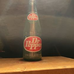 Vintage 33.8 1 Liter Dr Pepper Bottle 