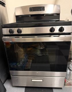 GE Stainless Steel Gas Range Oven