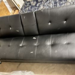 leather futon