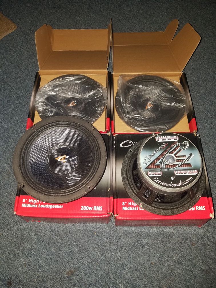 Crescendo Audio PWX-8" mids