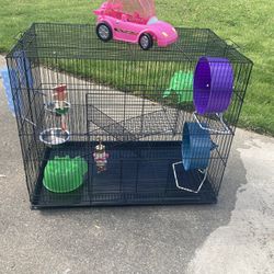 Small Animal Cage And Supplies (Hamster , Guinea Pigs, Ferrets Etc.)