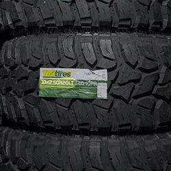 33/12/50/20 Mt Lt $850  TBB New Four Tires 