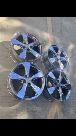 4 — 17x7.5 5x4.5 5x114.3 Stock Enkei Chrome Altima Maxima G35 G37 Q50 Lexus Gs300 Is350 Camry Civic Accord Wheels Rims!