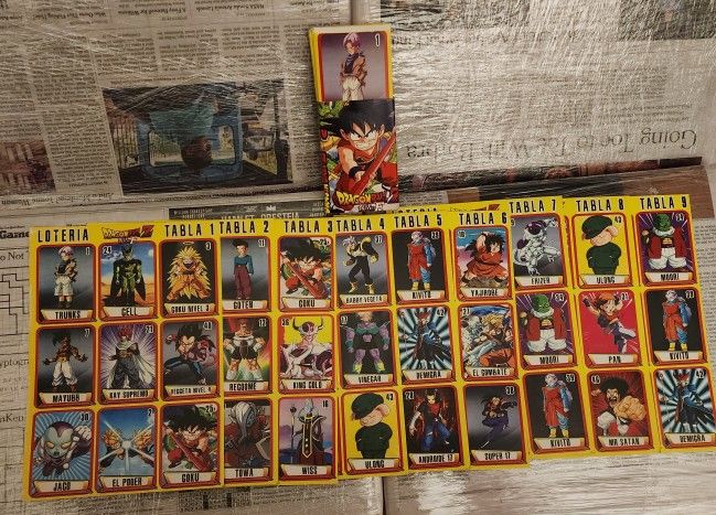 Dragon Ball Z Loteria Game