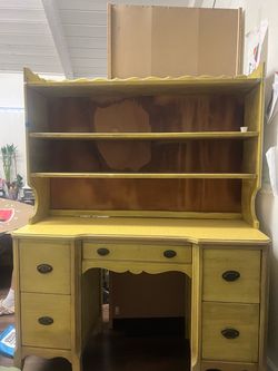 Vintage Handmade Desk with shelf