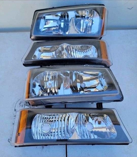 03-06 Chevrolet Silverado Avalanche Headlights Luces Micas Calaveras Faros Faroles Focos Chevy