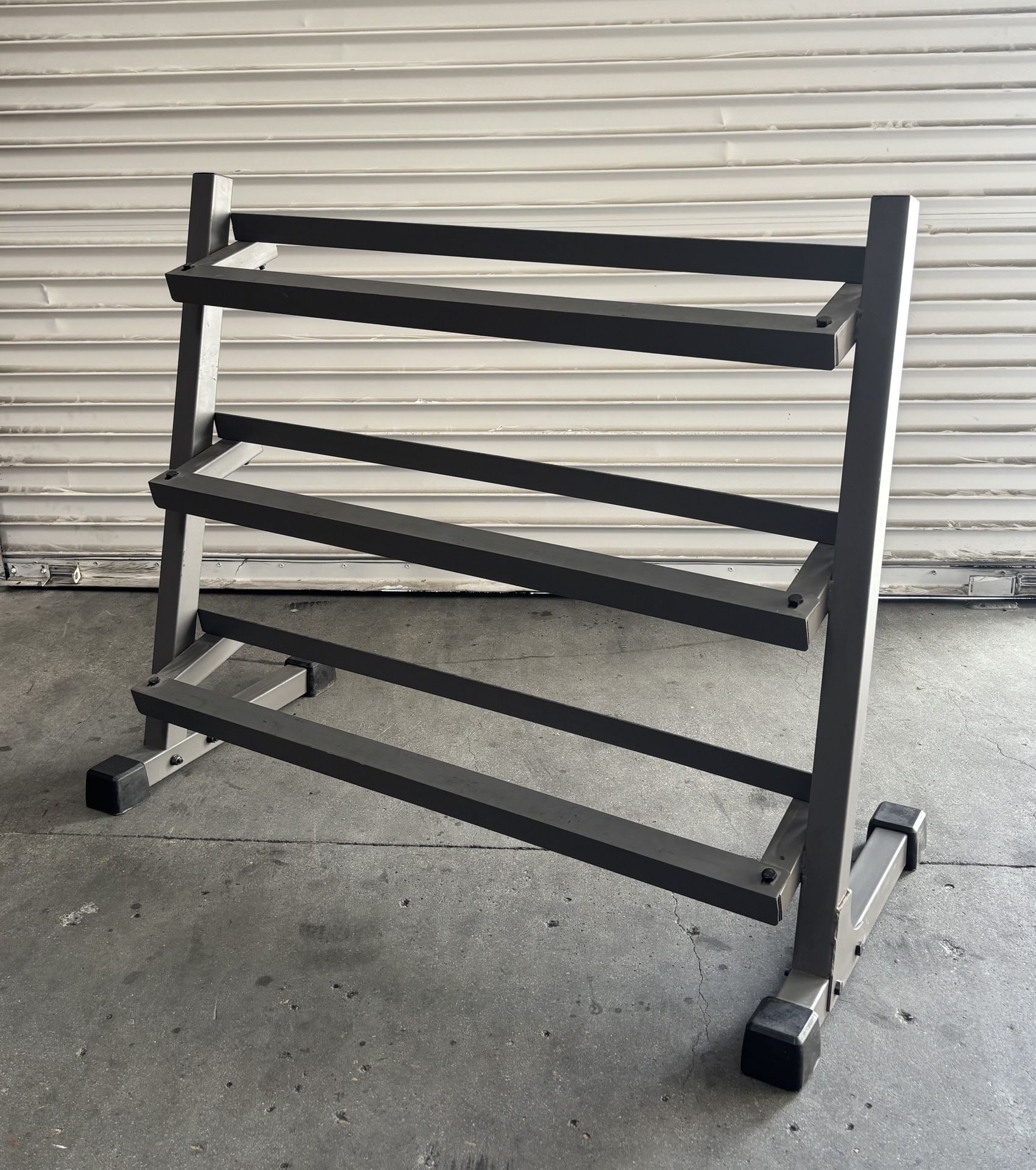 3-Tier Dumbbell Rack – Heavy-Duty Storage (Holds 5–50 lb Set)