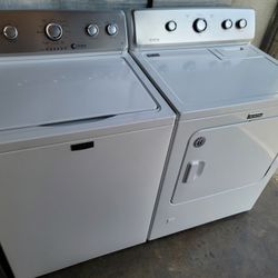 Maytag Top Load Washer With Agitator And Gas Dryer Set 