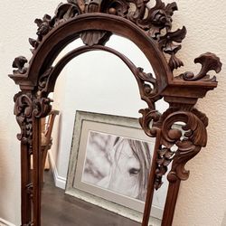 Mirror- Wooden Carved- PICK UP ASAP