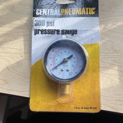 Central Pneumatic 300 Psi Pressure Gage