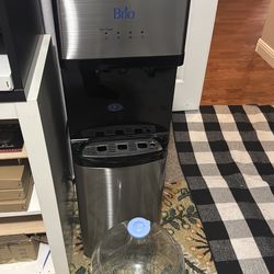 Water Cooler and 2 Glass 5 Gal Carbouys