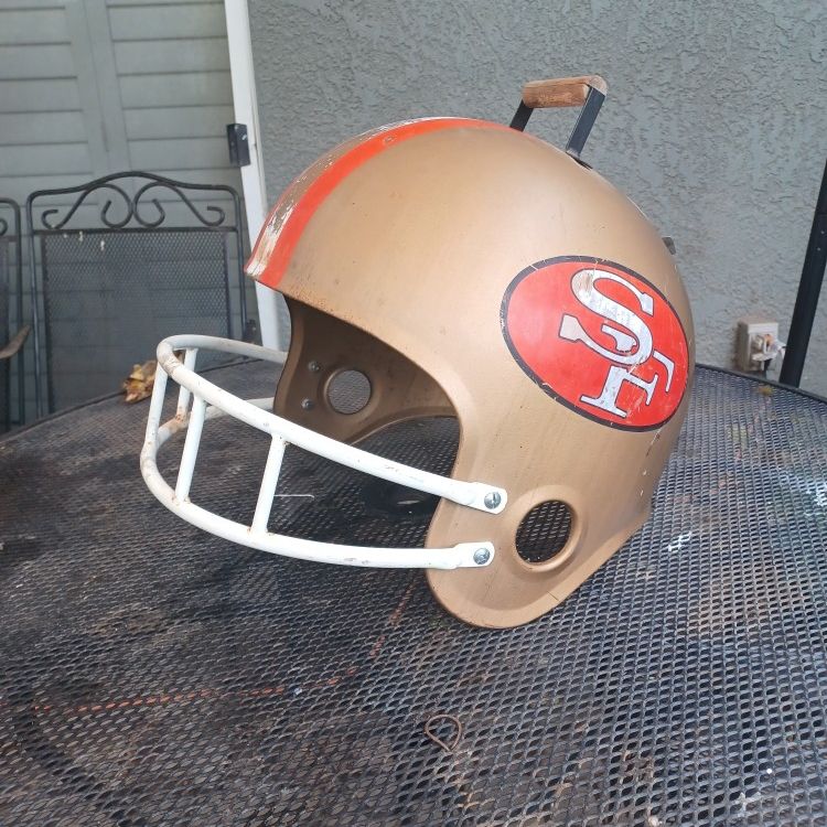 custom made sf49ers football helmet bbq grill BIG Flex B.A. Masks Vintage SF San Francisco 49ers