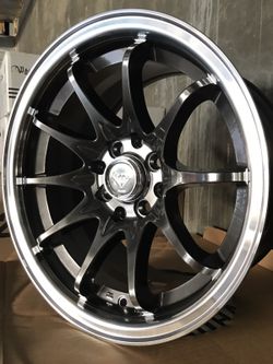 Brand new 15" wheels hyper black 4 lug universal
