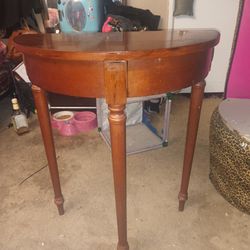 Bombay Solid Wood Accent Table For Sale 