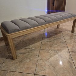 End of Bed Bench/ Banca para cama/ Home Decor/ Decoracion De Casa/ Wood/ Upholstery