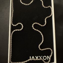 Jaxxon 925 Sterling Silver Rope Chain
