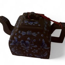 Vintage Unusual Handmade Clay Teapot