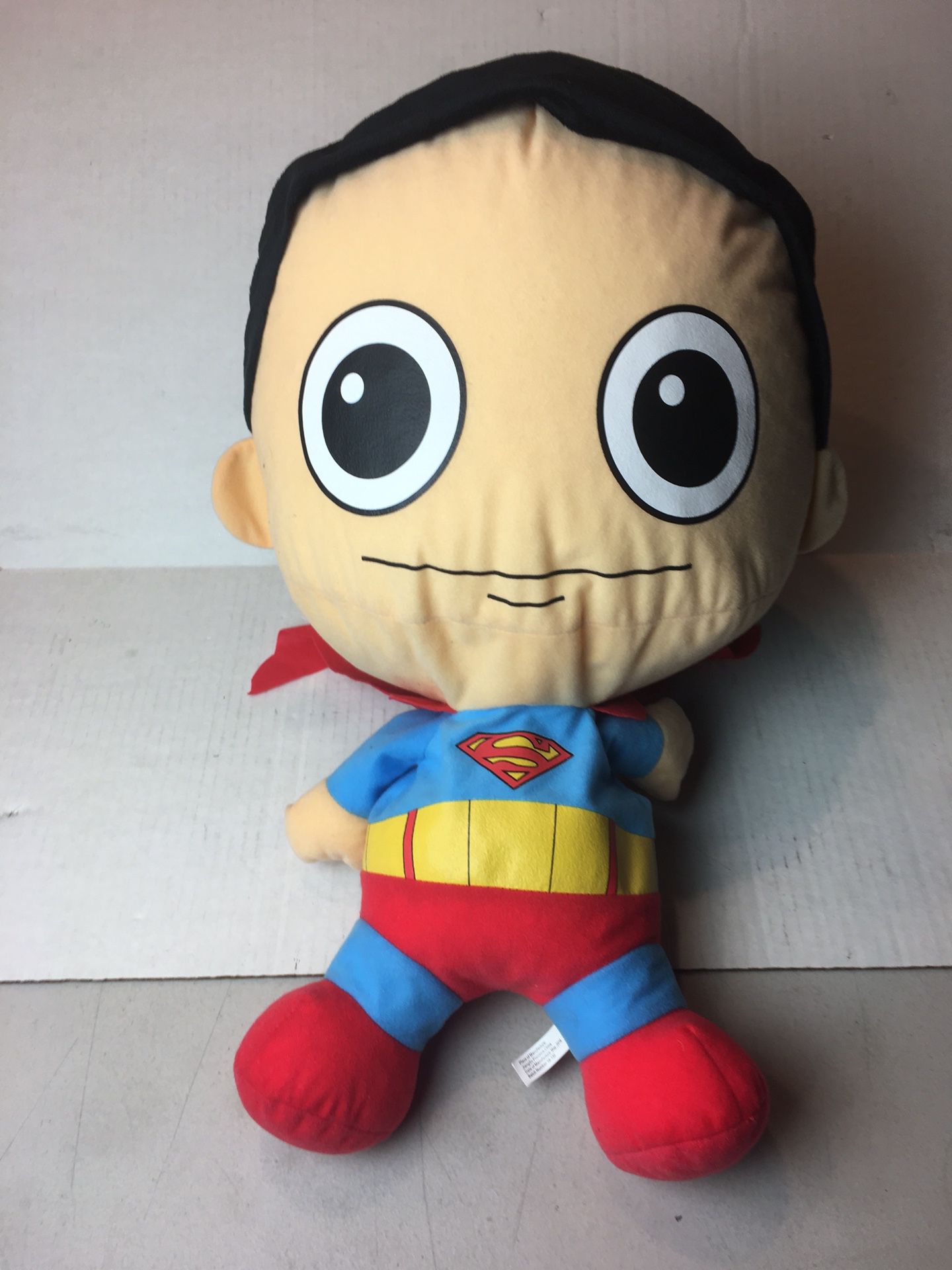 Large Superman Plush doll stuffed animal with extra large head