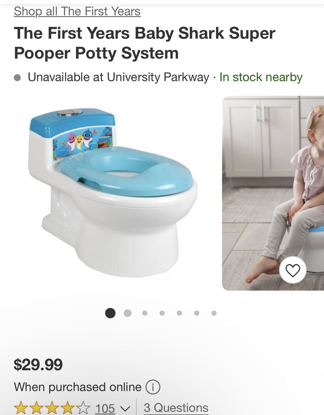 Child’s Potty And Trainer Seats