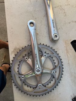 Dura ace group set, crankset, brakes and wheels. Custom Paul Taylor frame Reynolds carbon front forks.