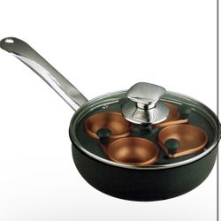 New Parini 8" Copper Non-stick Egg Poacher