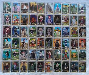 Lot Of 60 Naruto Shippuden Trading Cards - Anime - CCG - No Duplicates