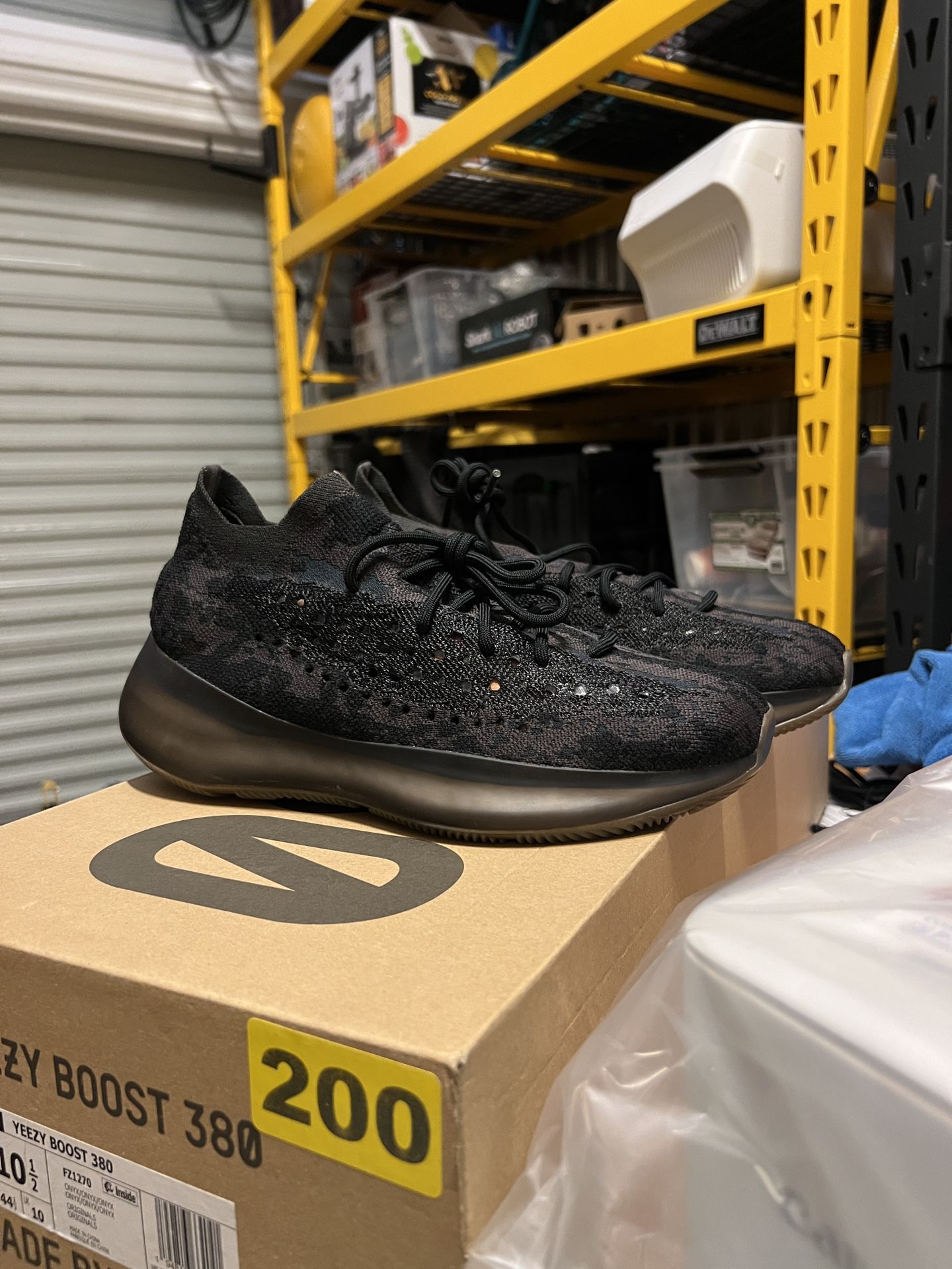 Yeezy 380 Black Onyx 10.5 Adidas Sneakers 